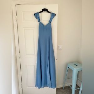 Light Blue Bridesmaid Dress- Size A2 - Azazie